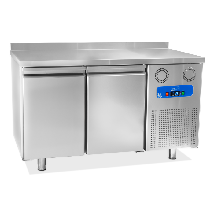 Стол холодильный Brillis BGN2-R290-EF двухдверный пристенный борт