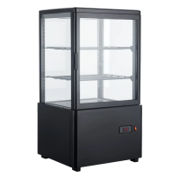 Шафа холодильна Hurakan HKN-UPD58B black вітрина барна настільна чорна
