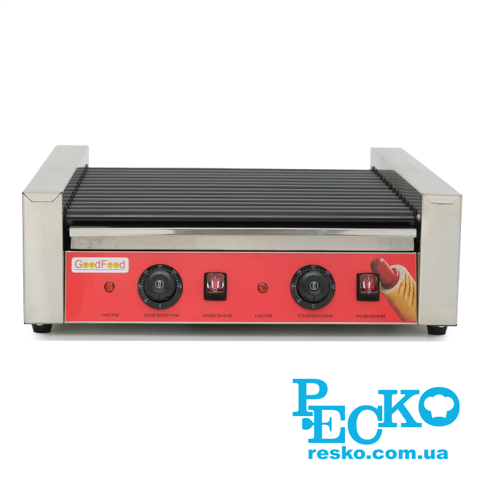 Гриль роликовий GoodFood HDRG14NS RED, 14 роликів