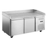 Стіл для піци Hurakan HKN-GXPZ2GR холодильний з гранітною стільницею