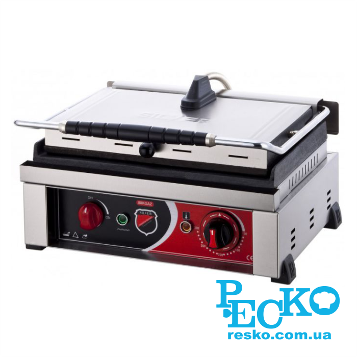 Гриль контактний Silver SS-16 притискний професійний ребристий