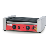 Гриль роликовий GoodFood HDRG11NS RED, 11 роликів