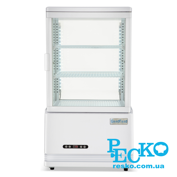 Шкаф холодильный GoodFood RT58L белая витрина барная настольная white от компании РЕСКО
