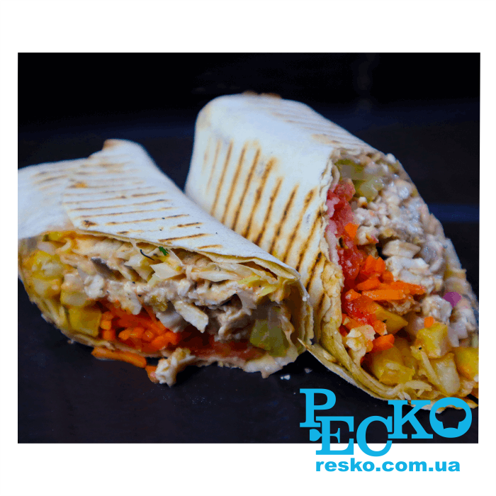 Гриль контактний GoodFood ECG20RR притискний професійний ребристий