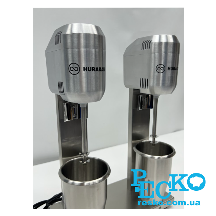 Миксер молочный Hurakan HKN-FR2GD для молочных коктейлей профессиональный 2х1 л