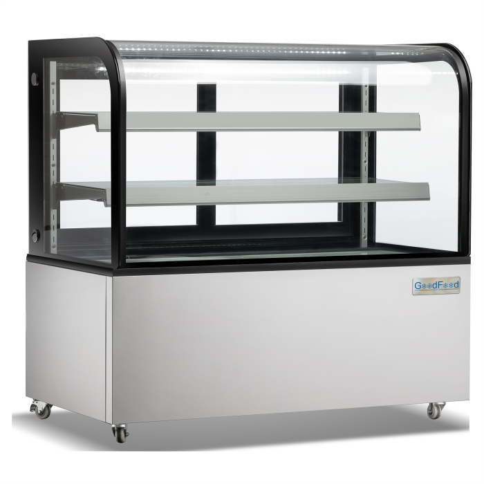Витрина холодильная GoodFood FW370R нержавеющая сталь кондитерская напольная горизонтальная