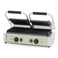 Гриль контактний GoodFood ECG20RR BEIGE притискний професійний ребристий