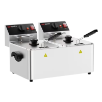 Фритюрниця GGM Gastro EFH4+4 електрична професійна 4+4 л