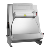 Тісторозкатка GGM Gastro TP40DG-N для піци електрична професійна дві пари валків