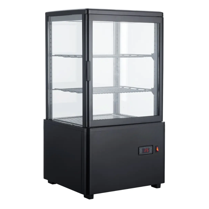 Шкаф холодильный Hurakan HKN-UPD58B black витрина барная настольная черная