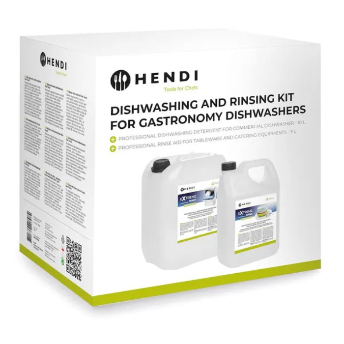 Моющее и ополаскивающее средство для посудомоечных машин набор 10+5 л Hendi 979792