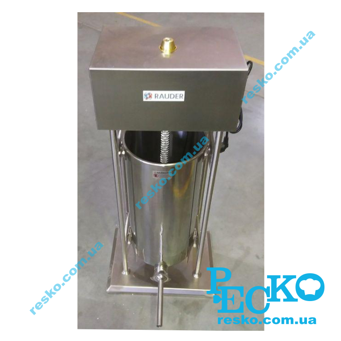 Шприц ковбасний Rauder LV-15E вертикальний професійний 15 л