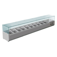 Вітрина для топінгу Hurakan HKN-GXD2000GC холодильна для піци піцерії