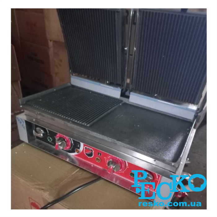 Гриль контактний Silver SS-20DН притискний професійний комбінований