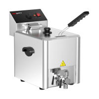 Фритюрниця GGM Gastro EFH8 з краном електрична професійна 8 л
