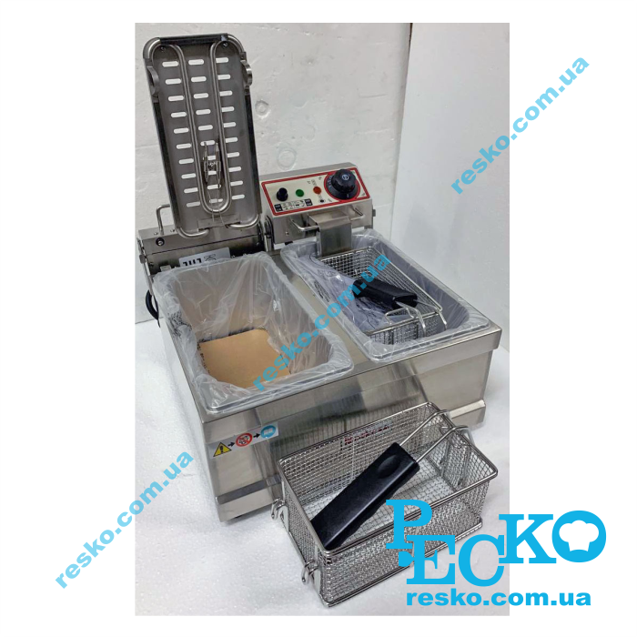 Фритюрниця Beckers FB 4+4 LTA електрична професійна 4+4 л