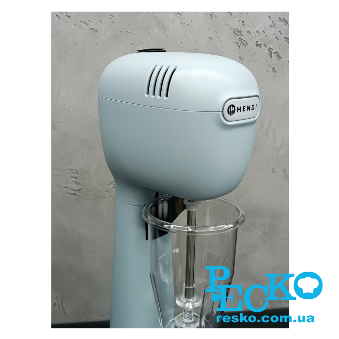 Міксер молочний Hendi 221655 для молочних коктейлів професійний блакитний 0,95 л