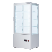 Шафа холодильна EWT INOX RT78B white вітрина барна настільна біла