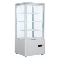 Шафа холодильна Hurakan HKN-UPD78W white вітрина барна настільна чорна