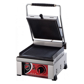 Гриль контактный Silver SS-08 прижимной профессиональный ребристый
