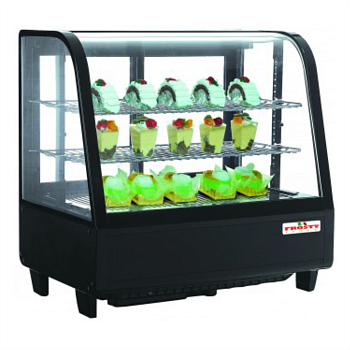 Витрина холодильная Frosty FW 100 черная black кондитерская настольная горизонтальная