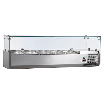 Витрина для топпинга Gooder VRX 1200/380 холодильная для пиццы пиццерии