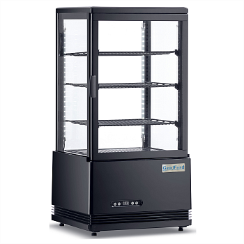 Шкаф холодильный GoodFood RT68L черная витрина барная настольная black