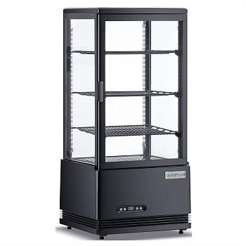 Шкаф холодильный GoodFood RT78L черная витрина барная настольная black