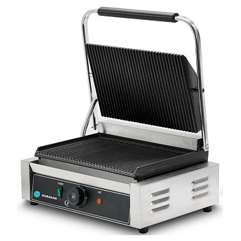 Гриль контактный Hurakan HKN-PE34R прижимной профессиональный ребристый
