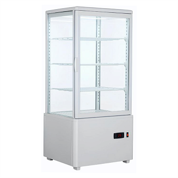 Шкаф холодильный Hurakan HKN-UPD78W white витрина барная настольная черная