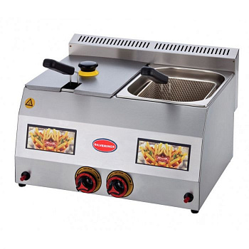 Фритюрница Silver 2703 газовая профессиональная 5+5 л