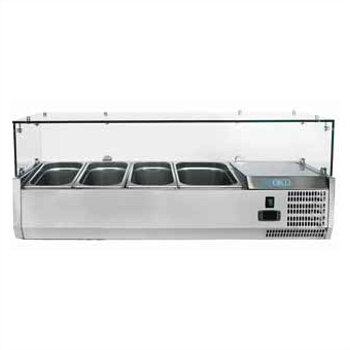 Витрина для топпинга Forcold G-VRX1200-380 холодильная для пиццы пиццерии