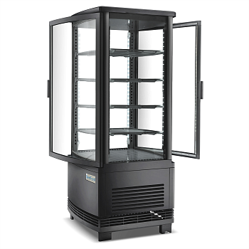 Шкаф холодильный GoodFood RT98LR2 черная витрина барная настольная black
