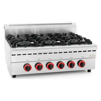 Плита газовая GoodFood GP6ATTNG профессиональная газ контроллер настольная