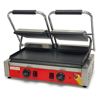 Гриль контактный GoodFood ECG20EA прижимной профессиональный комбинированный