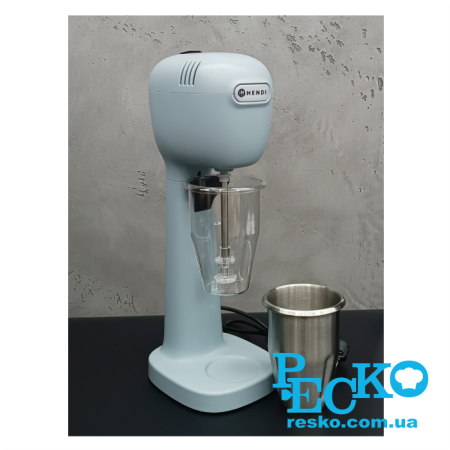 Миксер молочный Hendi 221655 для молочных коктейлей профессиональный голубой 0,95 л