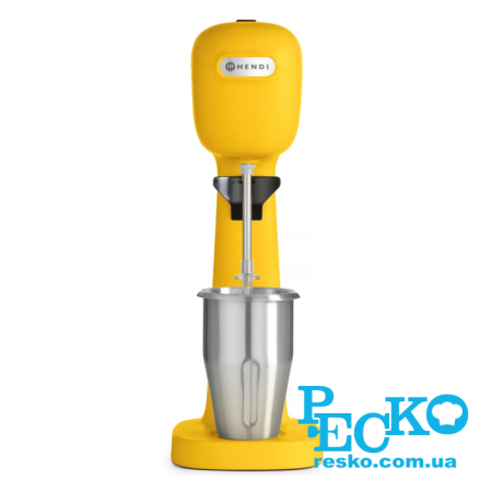 Міксер молочний Hendi 221631 для молочних коктейлів професійний жовтий 0,95 л
