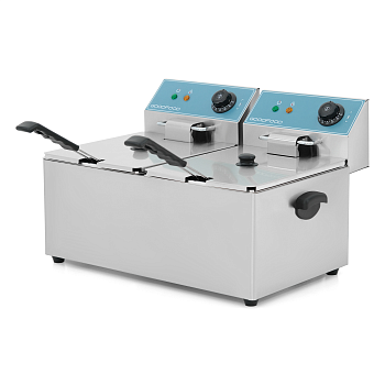 Фритюрница GoodFood EF88 BLUE электрическая профессиональная 8+8 л