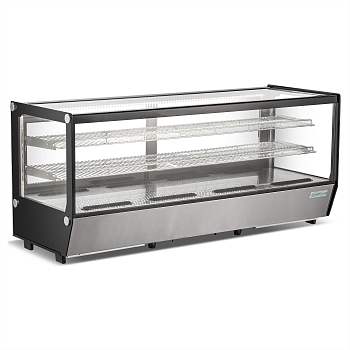 Витрина холодильная GoodFood RTW250L5 нержавеющая сталь кондитерская настольная горизонтальная