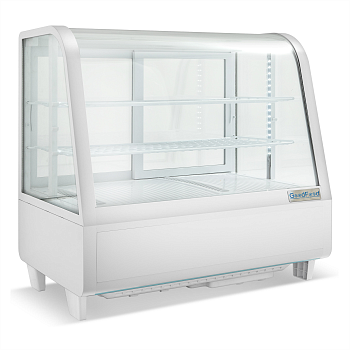 Витрина холодильная GoodFood RTW100L белая Premium кондитерская настольная горизонтальная
