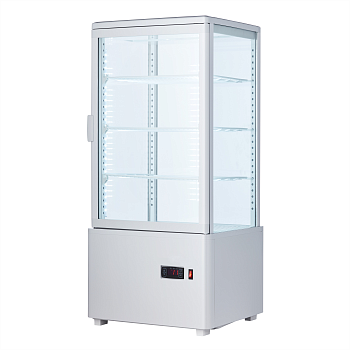 Шкаф холодильный EWT INOX RT78B white витрина барная настольная белая