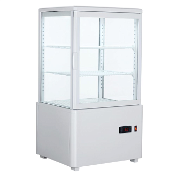 Шкаф холодильный Hurakan HKN-UPD58W white витрина барная настольная черная