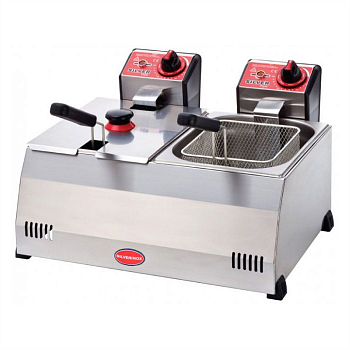 Фритюрница Silver 2143 электрическая профессиональная 5+5 л