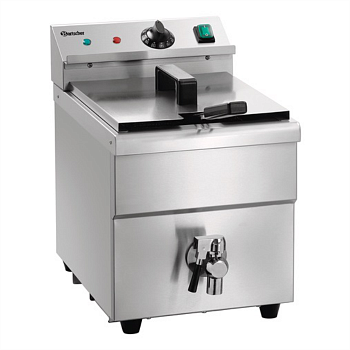 Фритюрница Bartscher 165118 с краном индукционная профессиональная 8 л