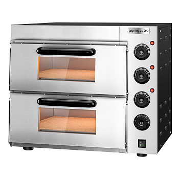 Печь для пиццы GGM Gastro PDKG20 электрическая две камеры