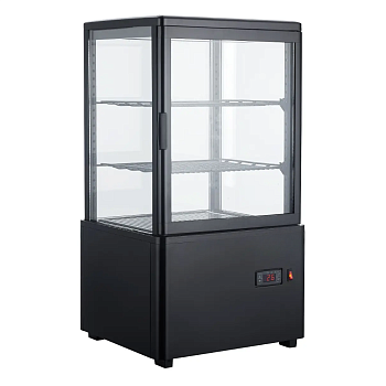 Шкаф холодильный Hurakan HKN-UPD58B black витрина барная настольная черная