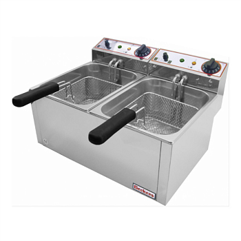 Фритюрница Beckers FB 6+6 LTA электрическая профессиональная 6+6 л