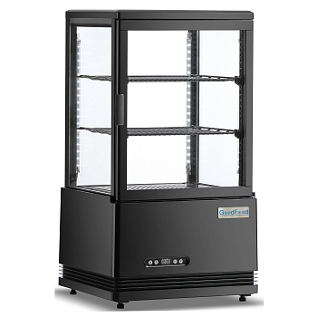 Шкаф холодильный GoodFood RT58L черная витрина барная настольная black